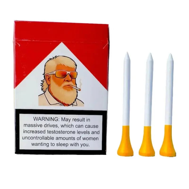 John Daly Golf Tees Funny Golf Gift 10 Count per pack