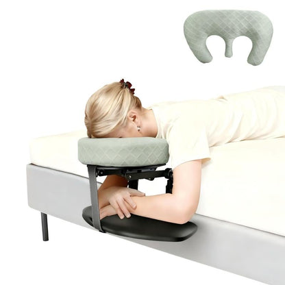 Adjustable Bed Massage Headrest 😌 | Portable Face Cradle for Home & Recovery 💆