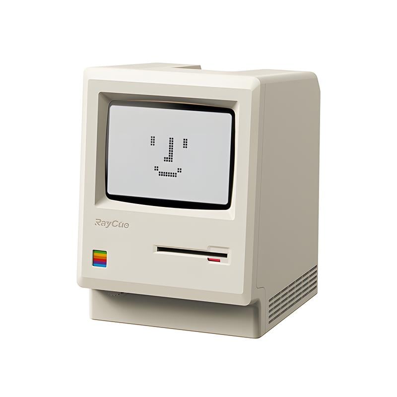 💾 RayCue Macintosh Retro Clock: Relive the 80s on Your Desk