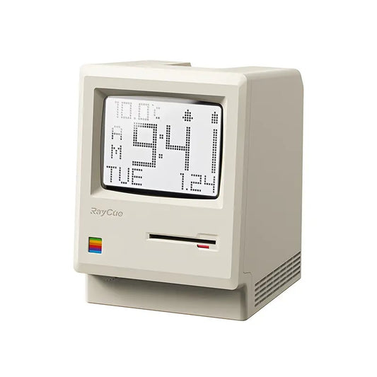 💾 RayCue Macintosh Retro Clock: Relive the 80s on Your Desk