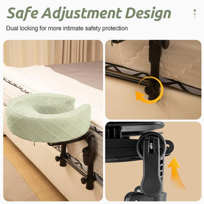 Adjustable Bed Massage Headrest 😌 | Portable Face Cradle for Home & Recovery 💆