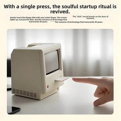 💾 RayCue Macintosh Retro Clock: Relive the 80s on Your Desk