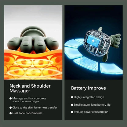 🎅Christmas Hot Sale 30% Off🎁3D Shiatsu Neck Massager + Heat 🔥