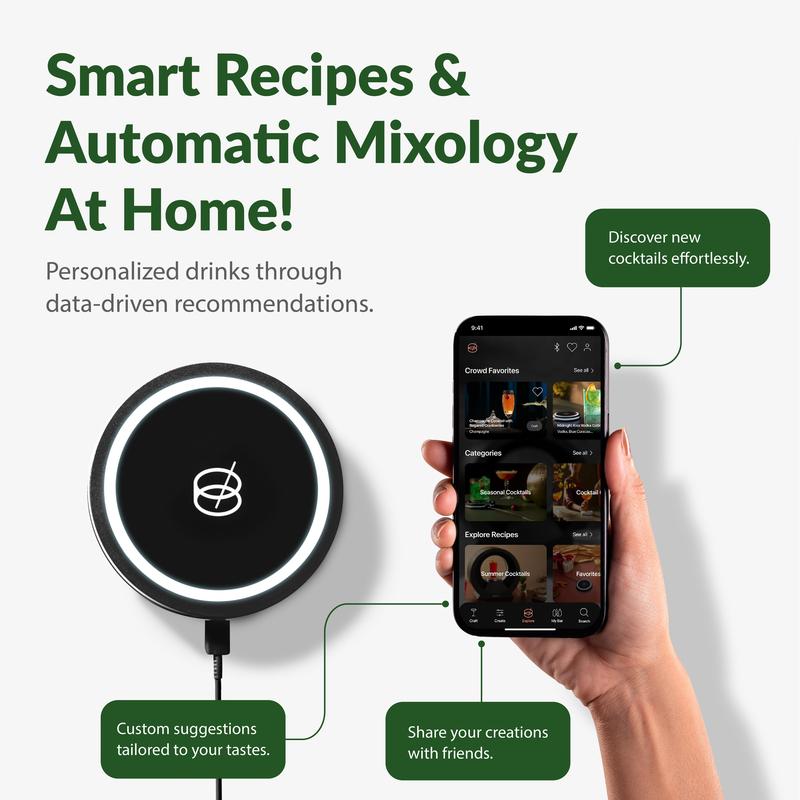 🔥Smart Coaster 2.0 Cocktail Machine – Your Home Smart Mixologist, Grab Now!