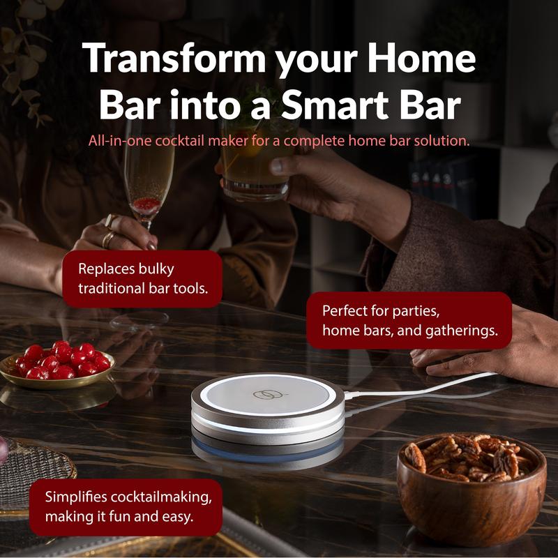 🔥Smart Coaster 2.0 Cocktail Machine – Your Home Smart Mixologist, Grab Now!