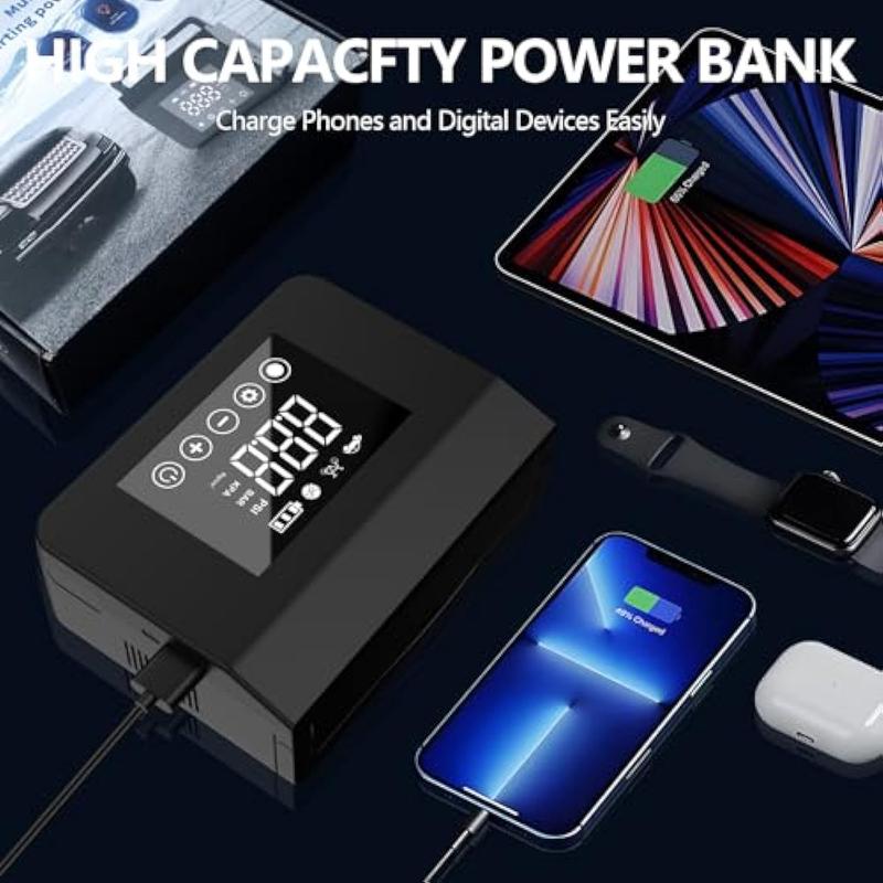 4000A Car Jump Starter & Tire Inflator ⚡ | 150PSI Pump & 15000mAh Power Bank in One 🔧