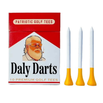 John Daly Golf Tees Funny Golf Gift 10 Count per pack