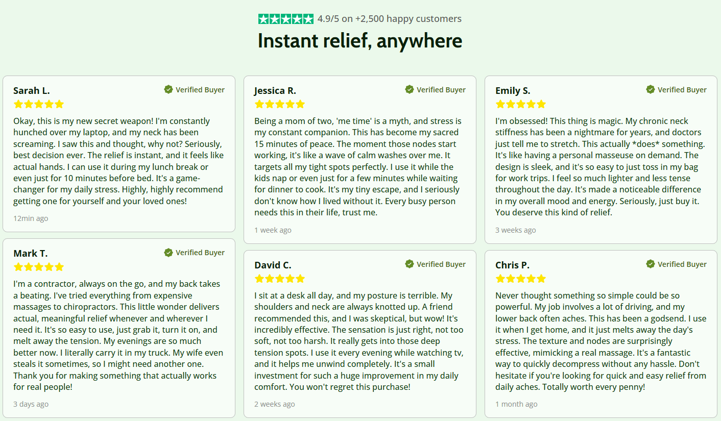 🎅Christmas Hot Sale 30% Off🎁3D Shiatsu Neck Massager + Heat 🔥