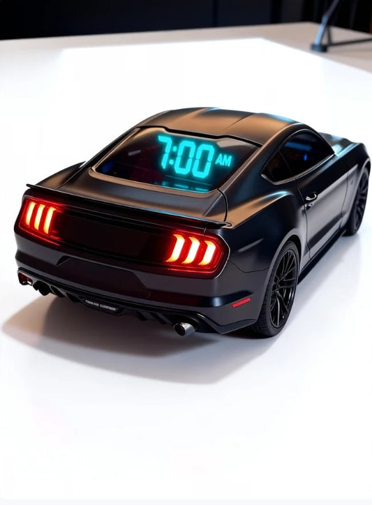 ⚡Hot Sales 49% OFF🔥Ford Mustang 1:18 Scale Car Alarm Clock – Where Classic Muscle Meets Practical Style
