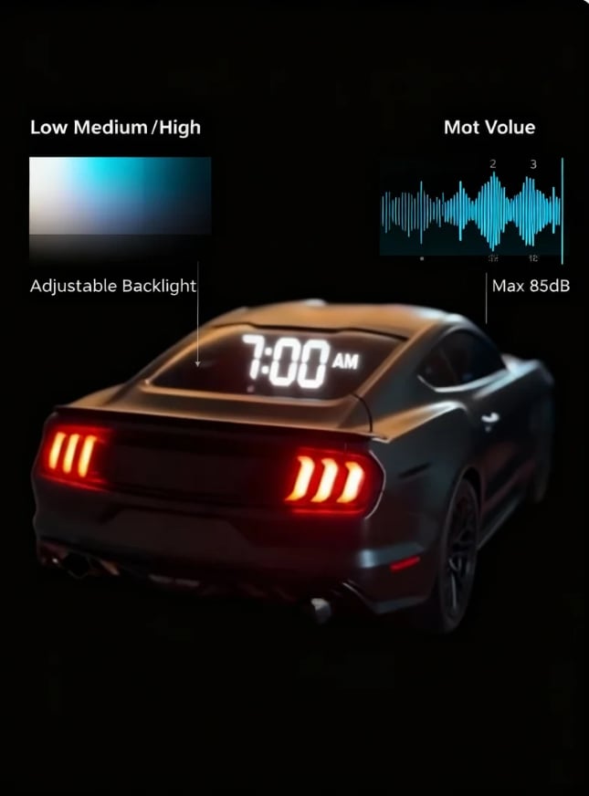 ⚡Hot Sales 49% OFF🔥Ford Mustang 1:18 Scale Car Alarm Clock – Where Classic Muscle Meets Practical Style