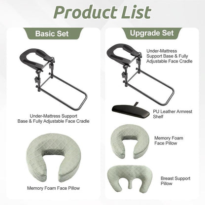 Adjustable Bed Massage Headrest 😌 | Portable Face Cradle for Home & Recovery 💆